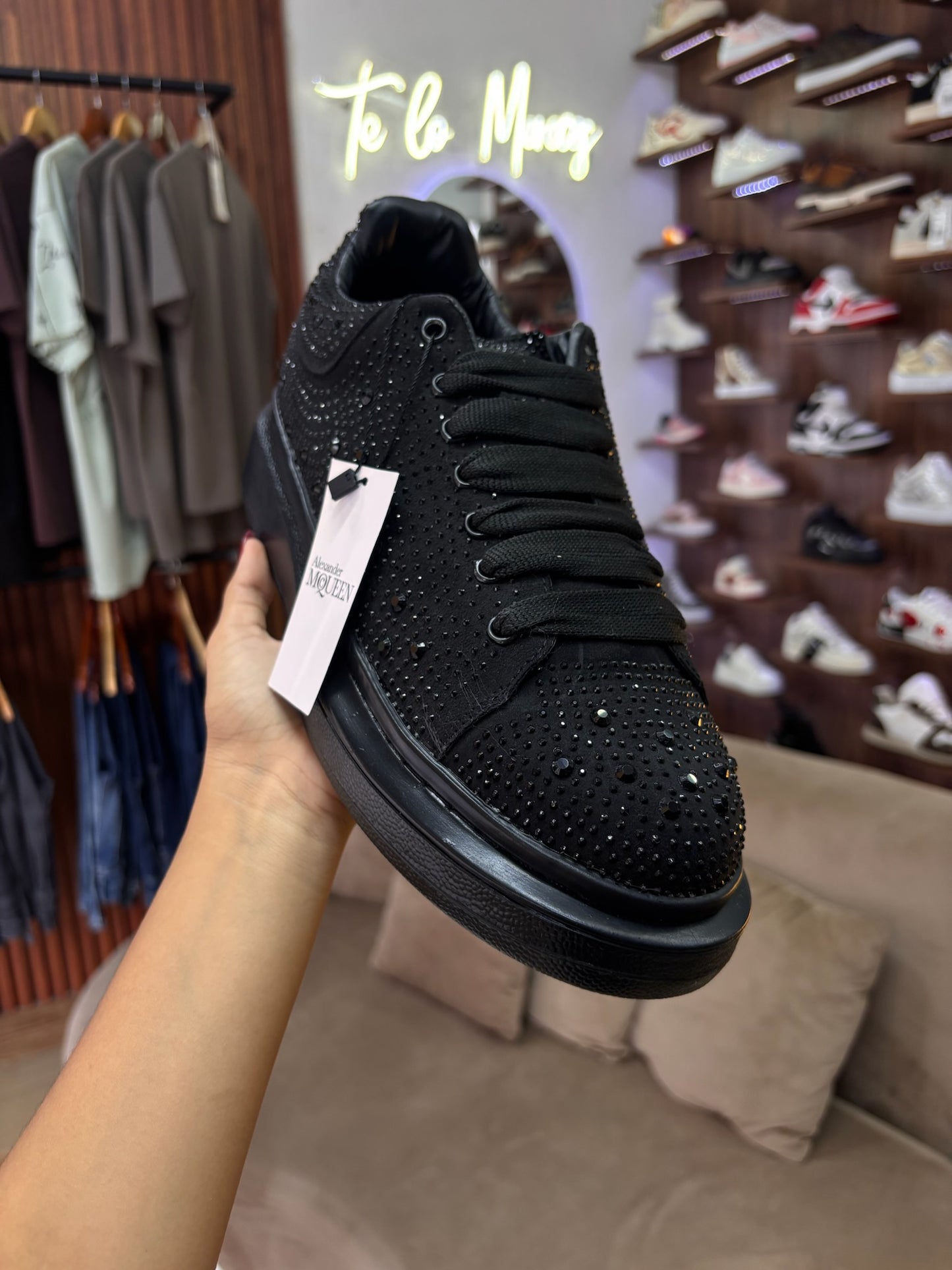 Alexander McQueen swarovski Black