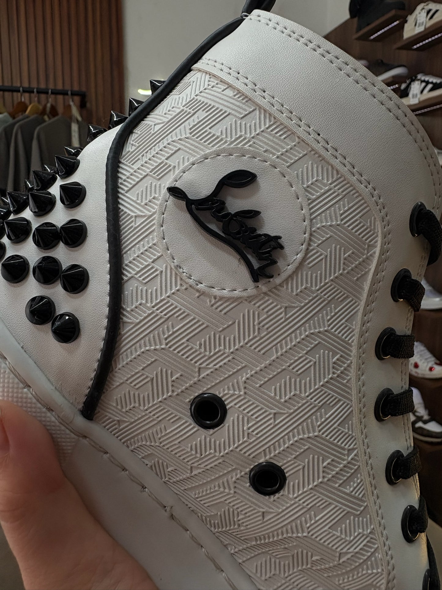 Louboutin High White Spike