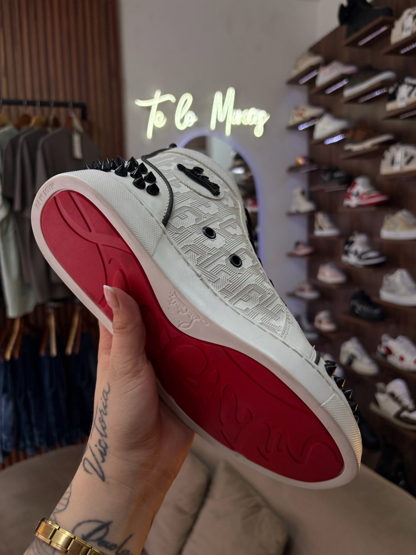 Louboutin High White Spike