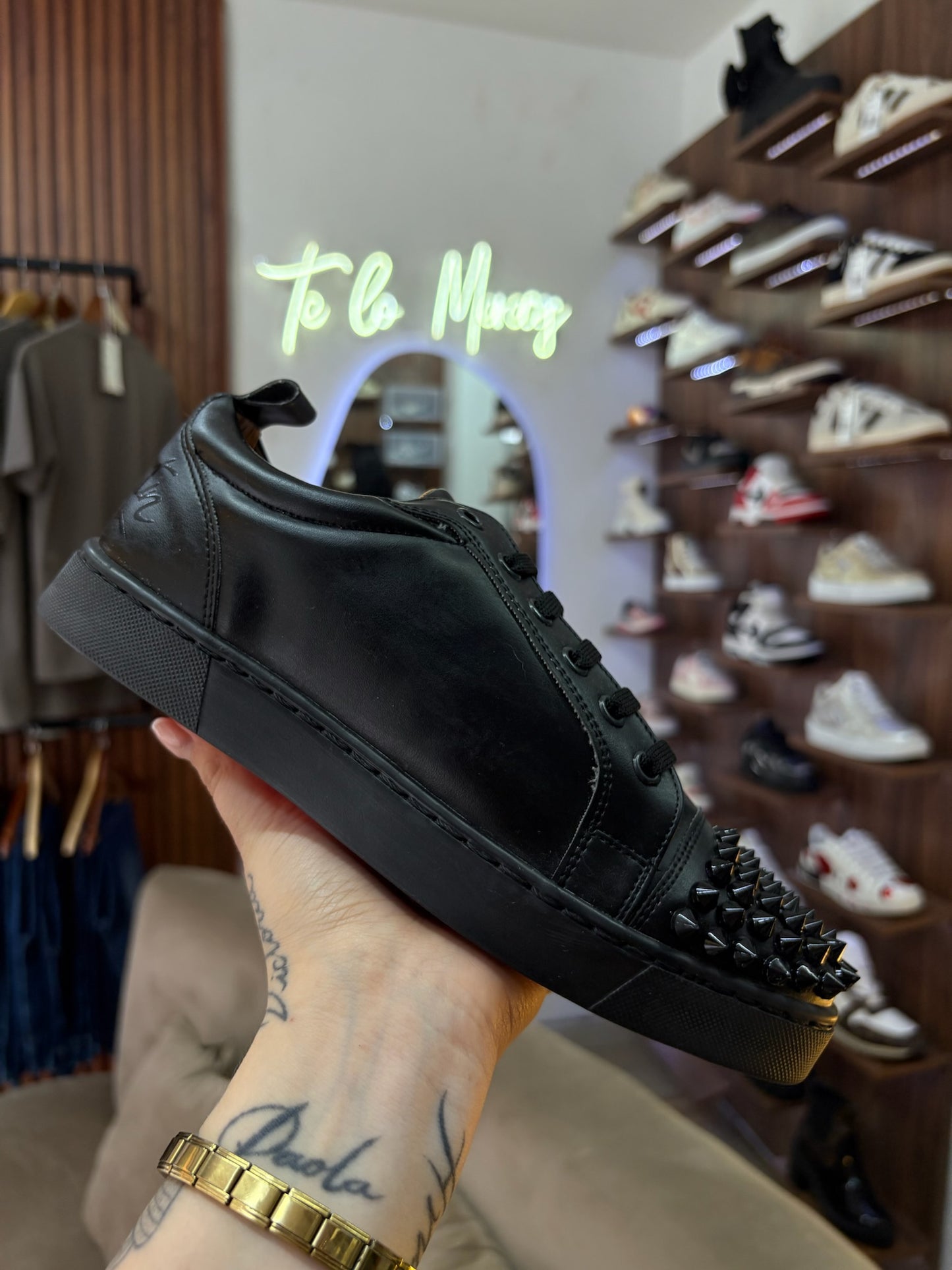 Louboutin Black Spikes