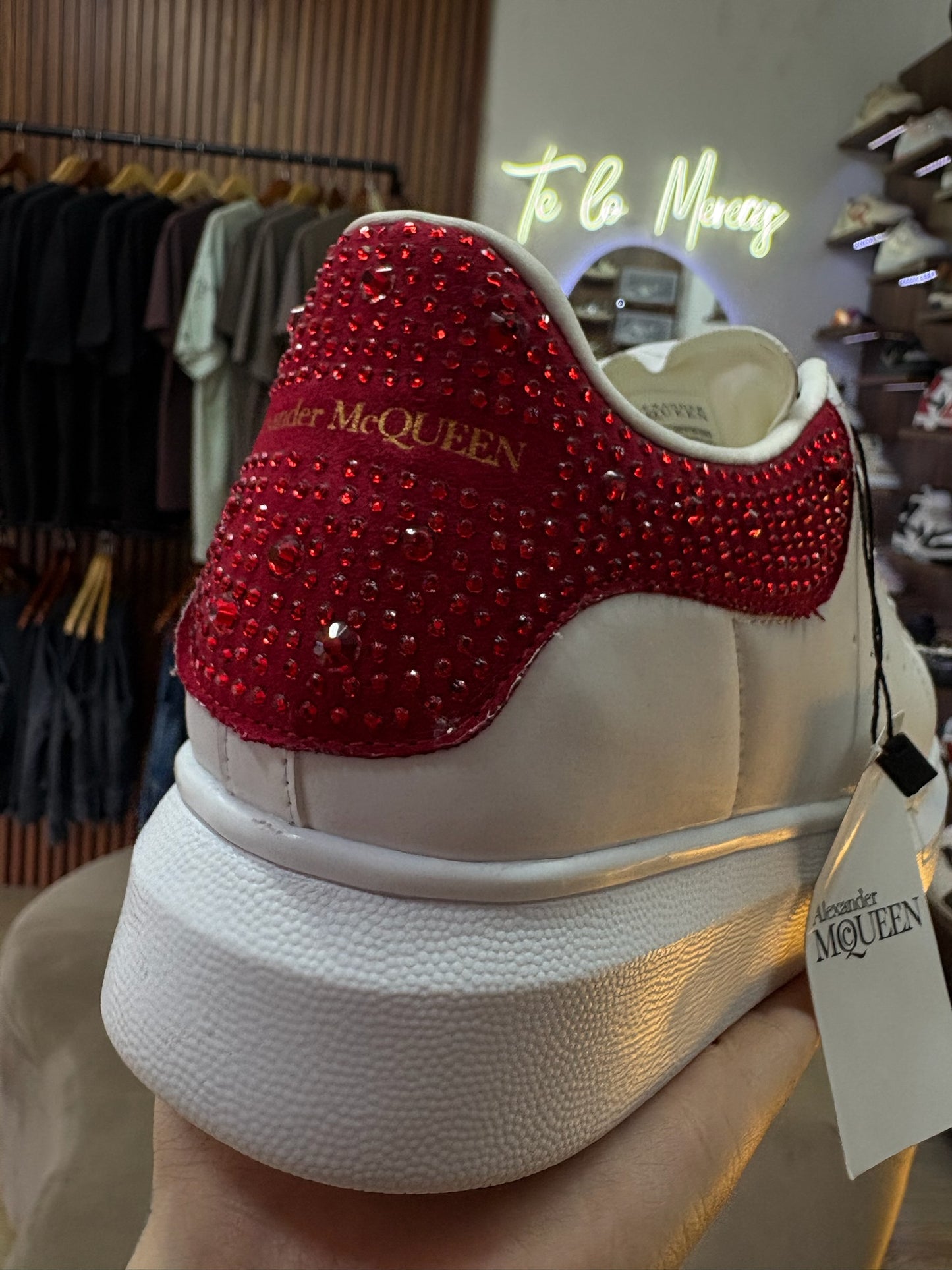 Alexander McQueen Swarovski Rojo