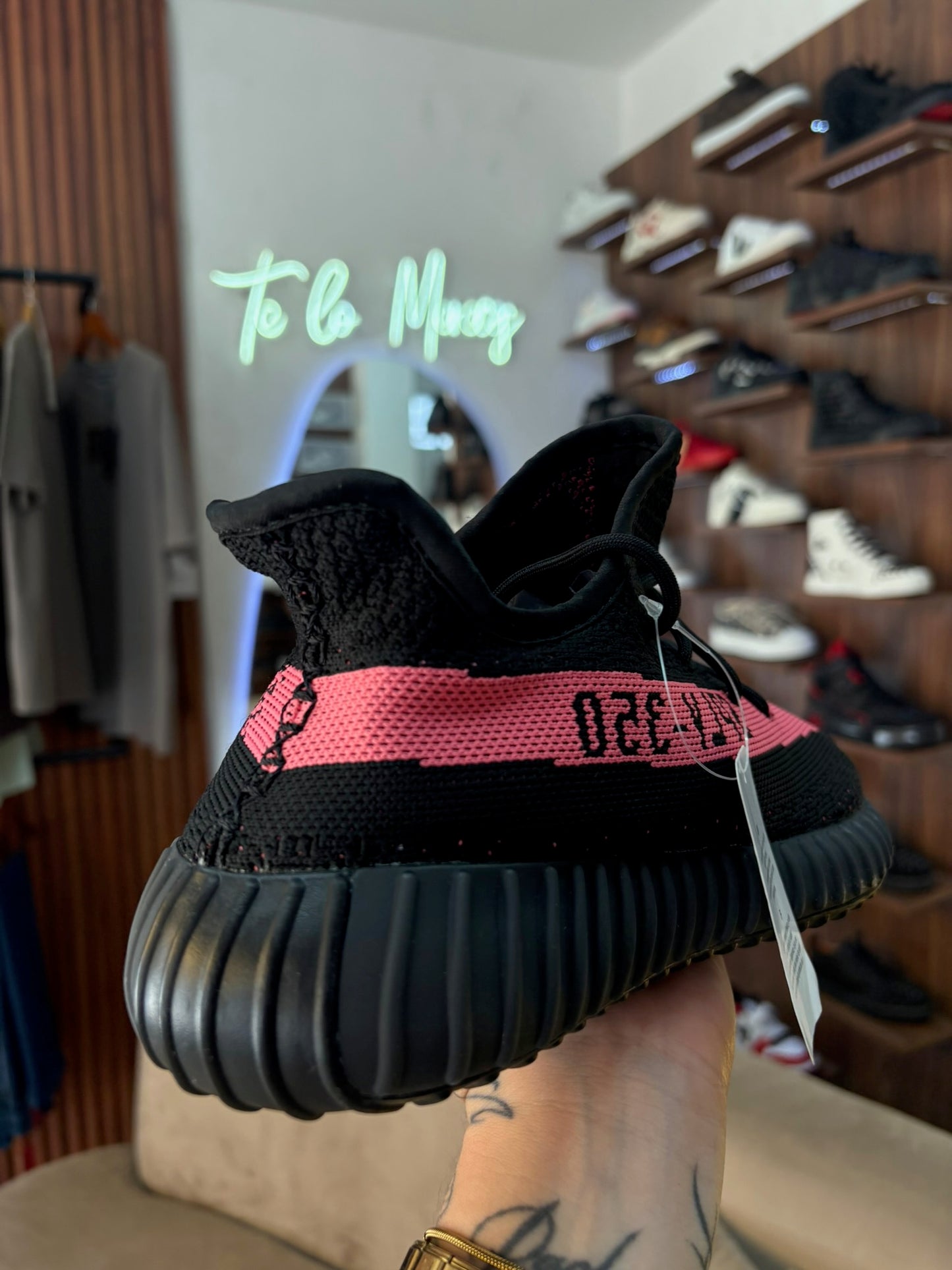 Yeezy Boost 350 V2 “Pink Stripe” Style