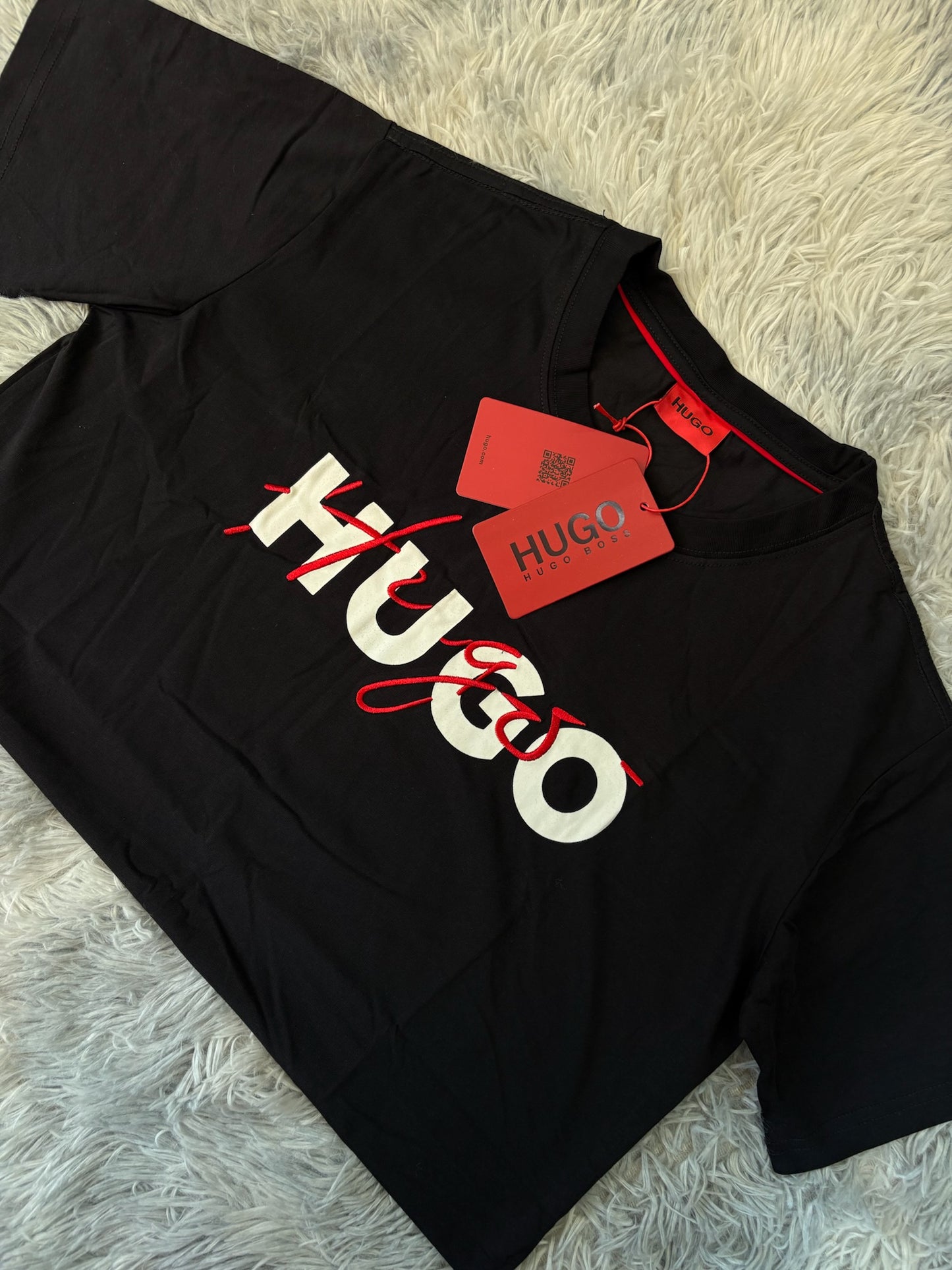 Camisa boss blanco/Rojo