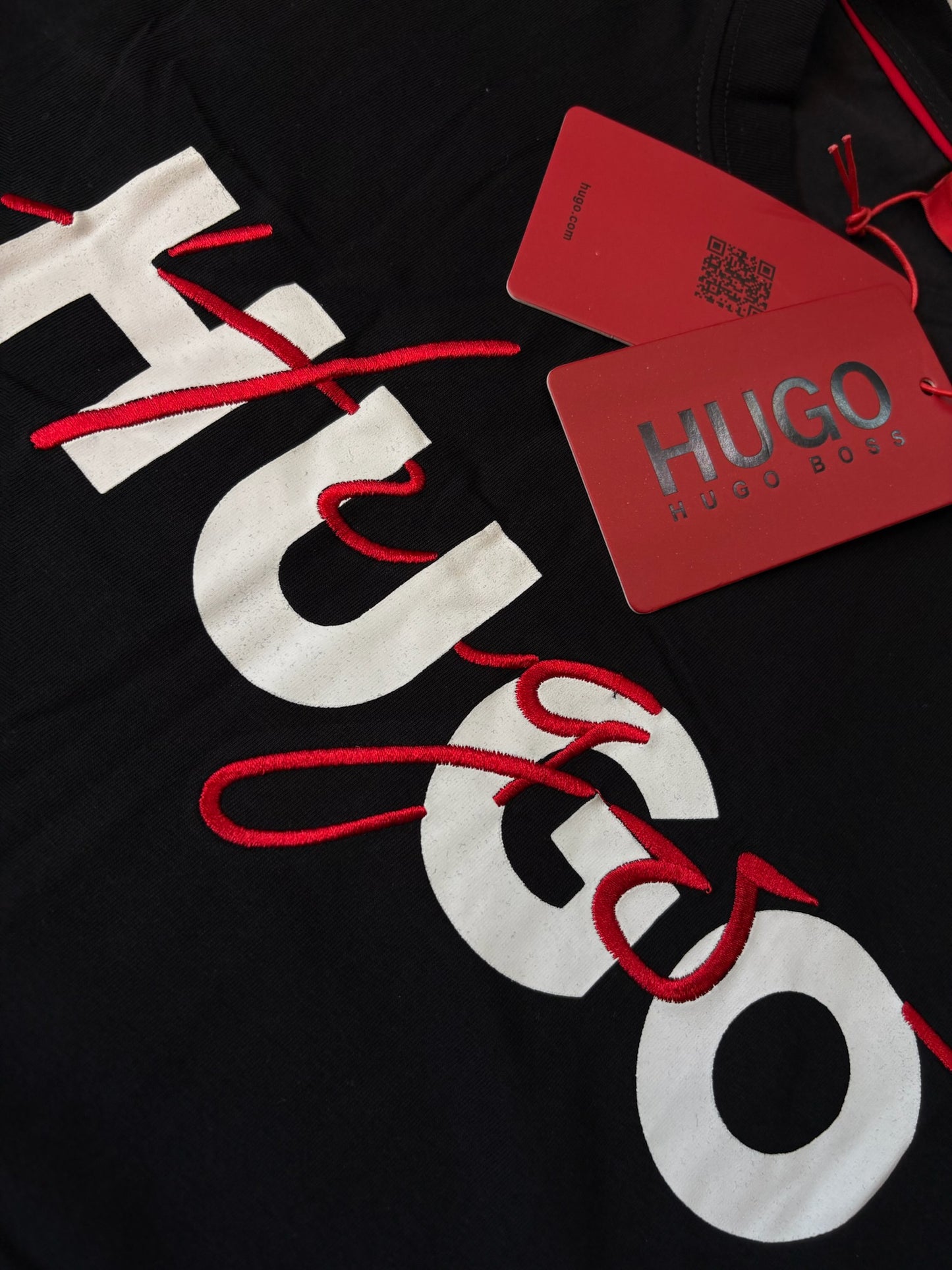 Camisa boss blanco/Rojo