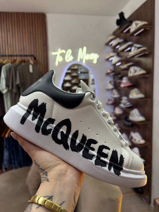 Alexander McQueen Graffiti Blanco