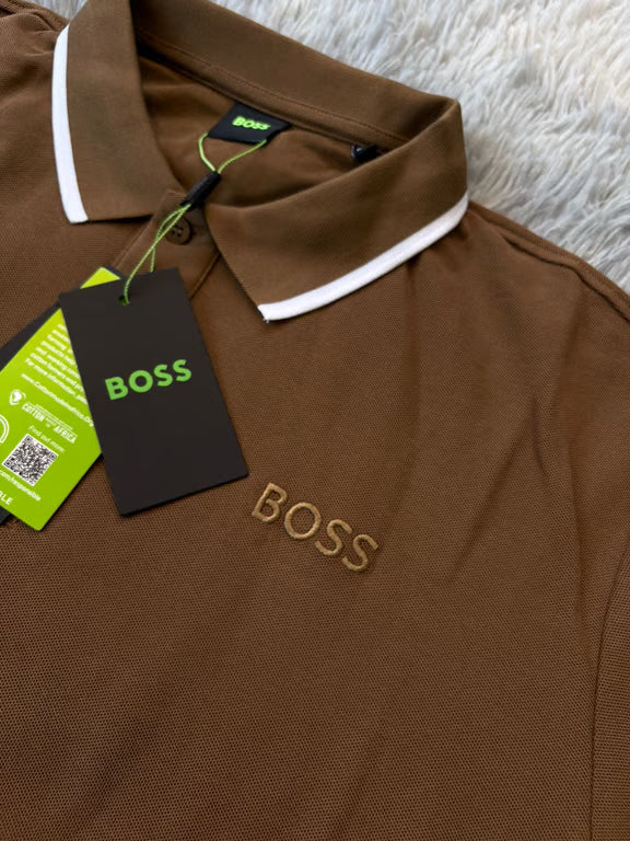 Camisa Boss Cafe Cuello Delineado